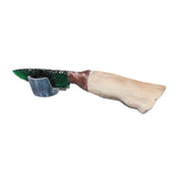 Hair-on Deer Bone Handle Glass Blade Ornamental Knife #1265    Mountain Man Knife