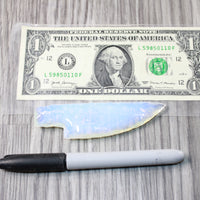 1 Small Opalite Ornamental Knife Blade  #5657     Mountain Man Knife