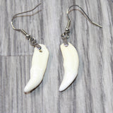 Coyote Teeth Earrings  #1665  Mountain Man Earrings