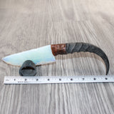 Impala Horn Handle Opalite Blade Ornamental Knife #2165     Mountain Man Knife