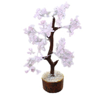1 Medium Rose Quartz Chip Tree About 9 Inches Tall #0647