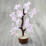1 Medium Rose Quartz Chip Tree About 9 Inches Tall #0647