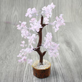 1 Medium Rose Quartz Chip Tree About 9 Inches Tall #0647