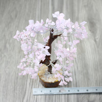 1 Medium Rose Quartz Chip Tree About 9 Inches Tall #0647