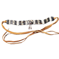 1 Bone Hairpipe Bead Choker  #3757        Mountain Man Jewelry