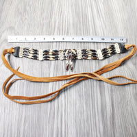 1 Bone Hairpipe Bead Choker  #3757        Mountain Man Jewelry