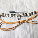 1 Bone Hairpipe Bead Choker  #3757        Mountain Man Jewelry