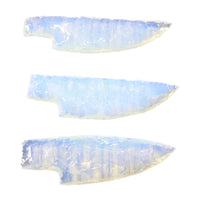 3 Small Opalite Ornamental Knife Blades  #5757    Mountain Man Knife