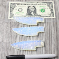 3 Small Opalite Ornamental Knife Blades  #5757    Mountain Man Knife