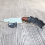 Springbok Horn Handle Opalite Blade Ornamental Knife #2065     Mountain Man Knife