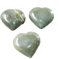3 Aventurine Hearts Combined Weight of   304  Grams   #3857    Gemstone Hearts