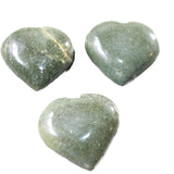 3 Aventurine Hearts Combined Weight of   304  Grams   #3857    Gemstone Hearts