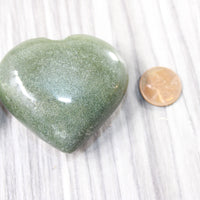 3 Aventurine Hearts Combined Weight of   304  Grams   #3857    Gemstone Hearts
