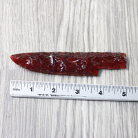 1 Glass Ornamental Knife Blade  #4857   Mountain man knife