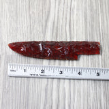 1 Glass Ornamental Knife Blade  #4857   Mountain man knife