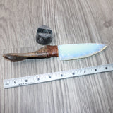 Goat Horn Handle Opalite Blade Ornamental Knife #2265     Mountain Man Knife