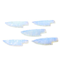 5 Small Opalite Ornamental Knife Blades  #5857    Mountain Man Knife