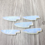5 Small Opalite Ornamental Knife Blades  #5857    Mountain Man Knife