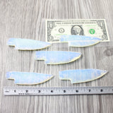 5 Small Opalite Ornamental Knife Blades  #5857    Mountain Man Knife