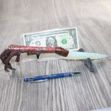Turkey Foot Handle Opalite Blade Ornamental Knife #2765     Mountain Man Knife