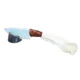 Deer Jaw Handle Opalite Blade Ornamental Knife #2865     Mountain Man Knife