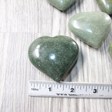 5 Aventurine Hearts Combined Weight of  490 Grams   #8957    Gemstone Hearts