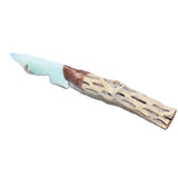 Cholla Cactus Wood Handle Opalite Blade Ornamental Knife # 2165    Mountain Man Knife