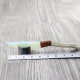 Reindeer Antler Handle Opalite Blade Ornamental Knife #9157     Mountain Man Knife