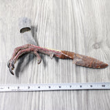 Turkey Foot Handle Stone Blade Ornamental Knife #9157    Mountain Man Knife