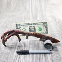 Turkey Foot Handle Stone Blade Ornamental Knife #9157    Mountain Man Knife