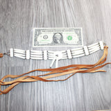 1 Bone Hairpipe Bead Choker  # 0465       Mountain Man Jewelry