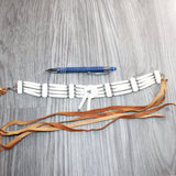 1 Bone Hairpipe Bead Choker  # 0465       Mountain Man Jewelry