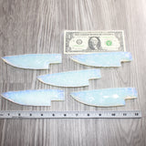 5 Opalite Ornamental Knife Blades  #665    Mountain Man Knife