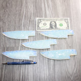 5 Opalite Ornamental Knife Blades  #665    Mountain Man Knife