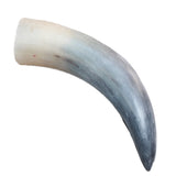 1 Raw Unfinished Cow Horn #2165   Natural Colored