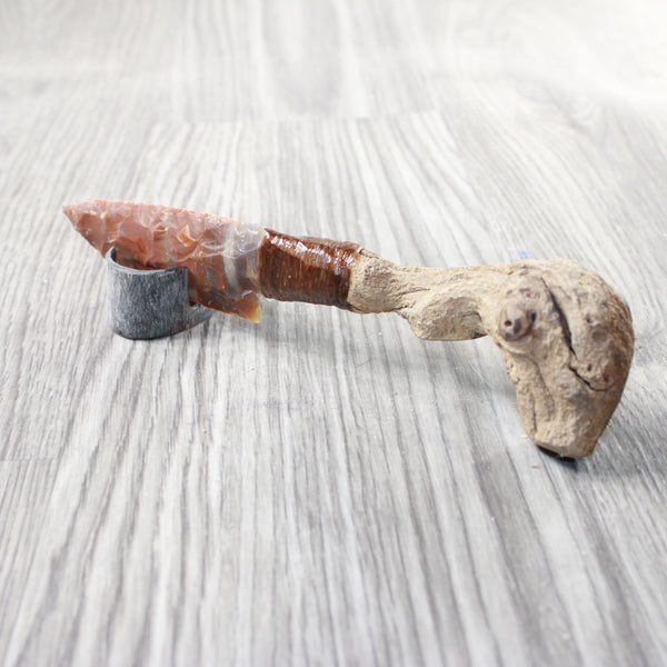 Grapevine Wood Handle Stone Blade Ornamental Knife #0257    Mountain Man Knife