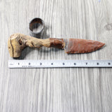 Grapevine Wood Handle Stone Blade Ornamental Knife #0257    Mountain Man Knife