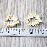 Rattlesnake Vertebrae  Hoop Earrings  #4257   Mountain Man Earrings