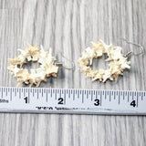 Rattlesnake Vertebrae  Hoop Earrings  #4257   Mountain Man Earrings