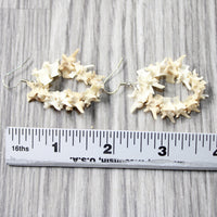 Rattlesnake Vertebrae  Hoop Earrings  #4257   Mountain Man Earrings