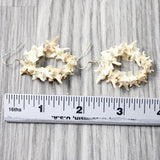 Rattlesnake Vertebrae  Hoop Earrings  #4257   Mountain Man Earrings