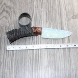 Impala Horn Handle Opalite Blade Ornamental Knife #2965     Mountain Man Knife