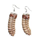 Very Large Rattlesnake Rattle Earrings  #1665  Mountain Man Earrings