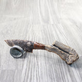 Grapevine Wood Handle Stone Blade Ornamental Knife #3357    Mountain Man Knife