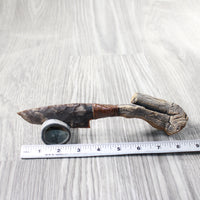 Grapevine Wood Handle Stone Blade Ornamental Knife #3357    Mountain Man Knife