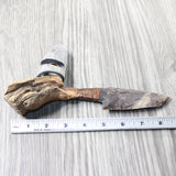 Grapevine Wood Handle Stone Blade Ornamental Knife #3357    Mountain Man Knife