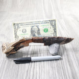 Grapevine Wood Handle Stone Blade Ornamental Knife #3357    Mountain Man Knife