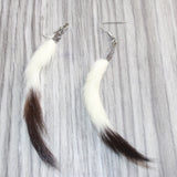 Ermine Tail Earrings  #18965  Mountain Man Earrings