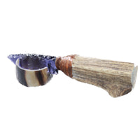 Elk Antler Handle Glass Blade Ornamental Knife #2657    Mountain Man Knife