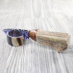Elk Antler Handle Glass Blade Ornamental Knife #2657    Mountain Man Knife